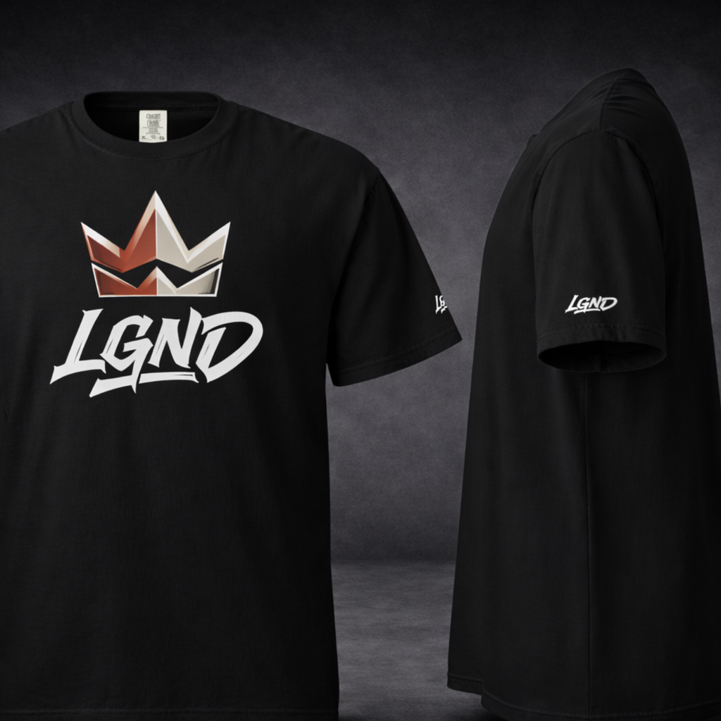 LGND T-Shirt (Black) | Legacy-Inspired Streetwear by LGND