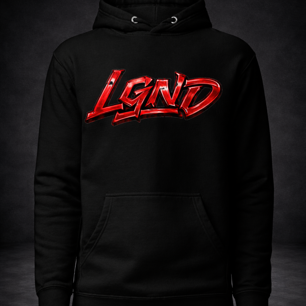 Never Surrender Hoodie (BlackRed) | Legacy-Inspired Streetwear by LGND
