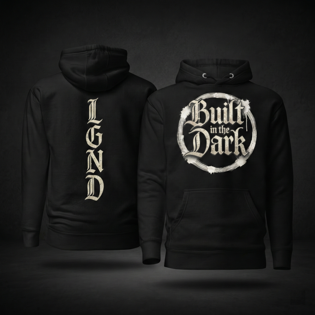 Built in the Dark Hoodie (Black) | Legacy-Inspired Streetwear by LGND