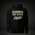 Earned Not Given Hoodie (Black) | Legacy-Inspired Streetwear by LGND