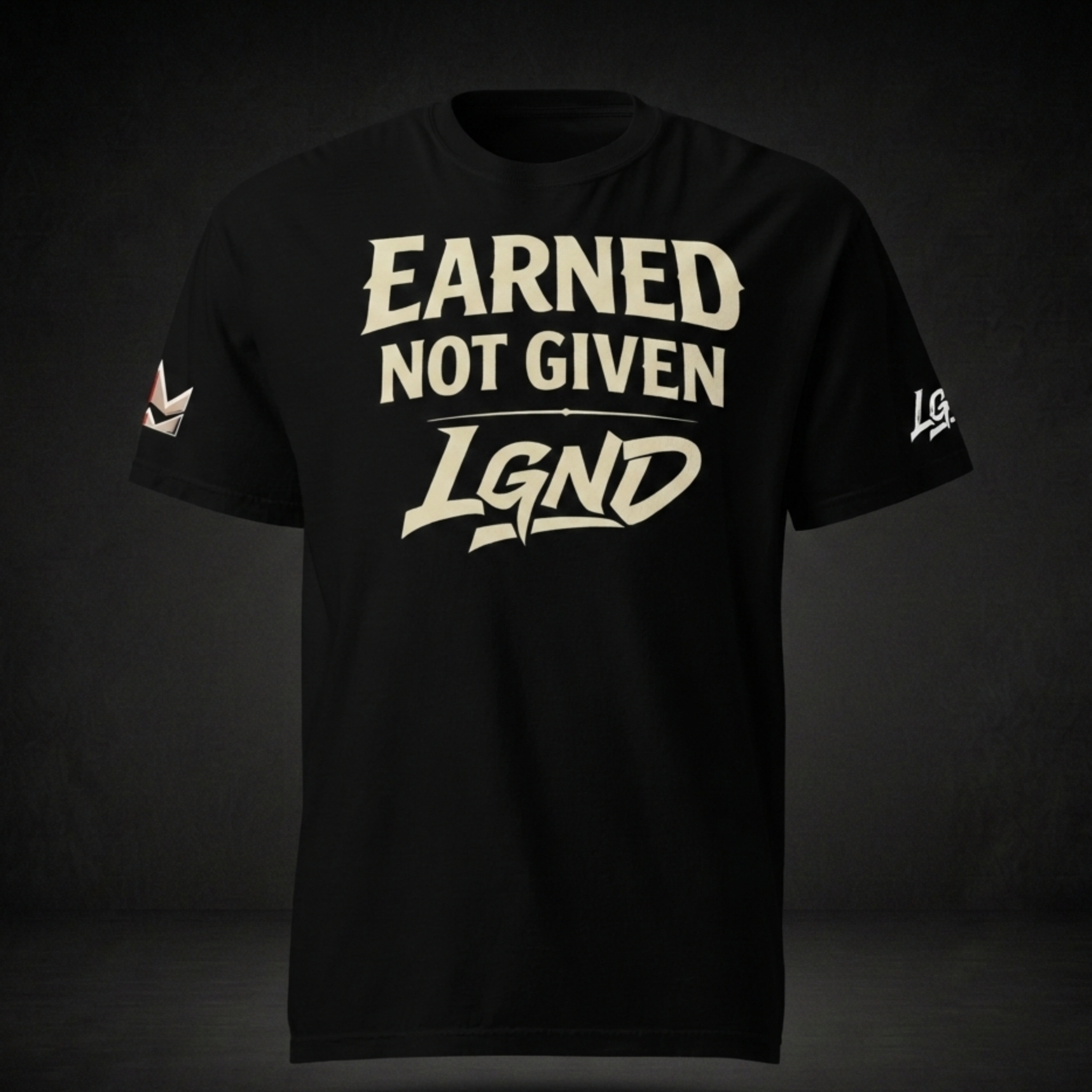 Earned Not Given T-Shirt (Black) | Legacy-Inspired Streetwear by LGND