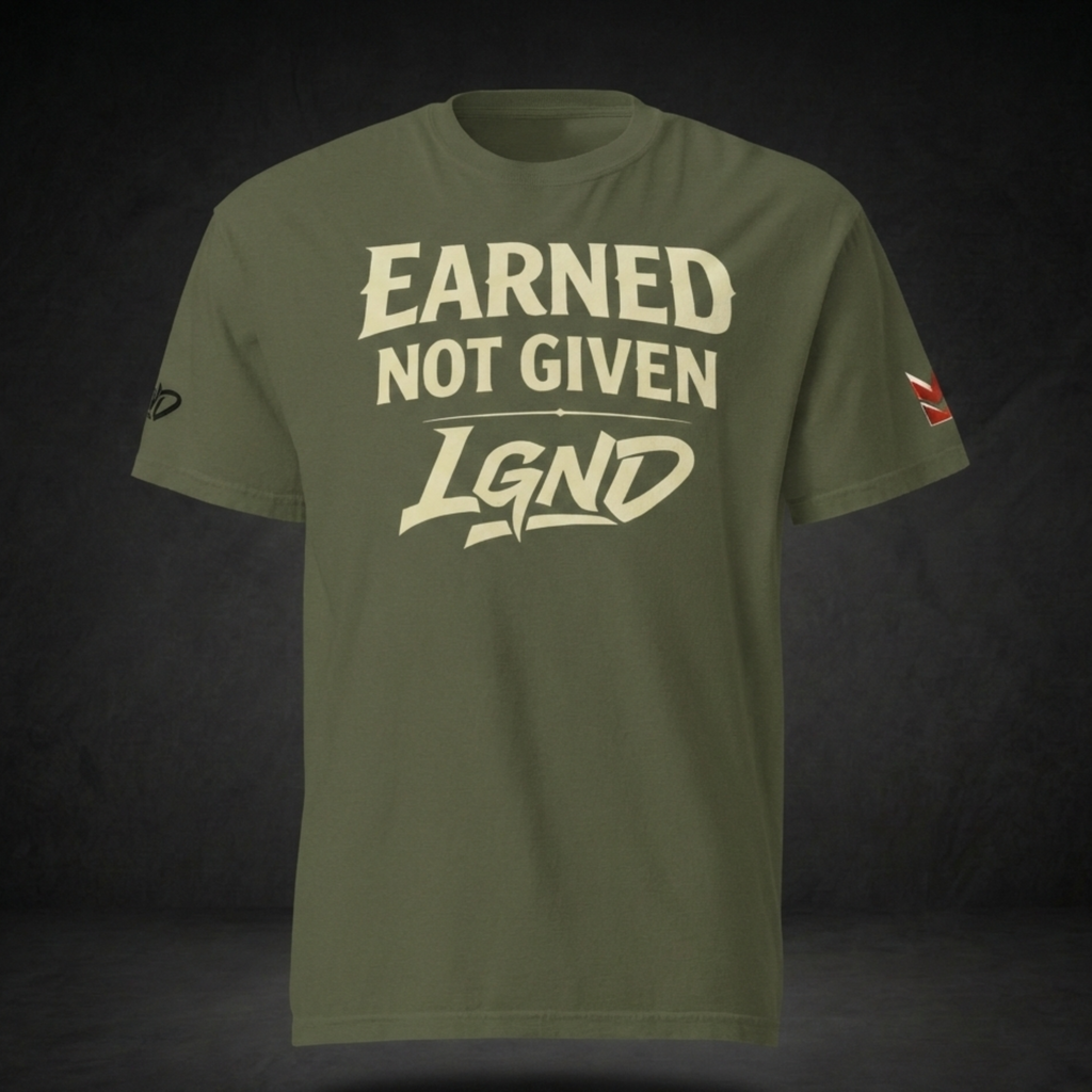 Earned Not Given T-Shirt (Hemp) | Legacy-Inspired Streetwear by LGND